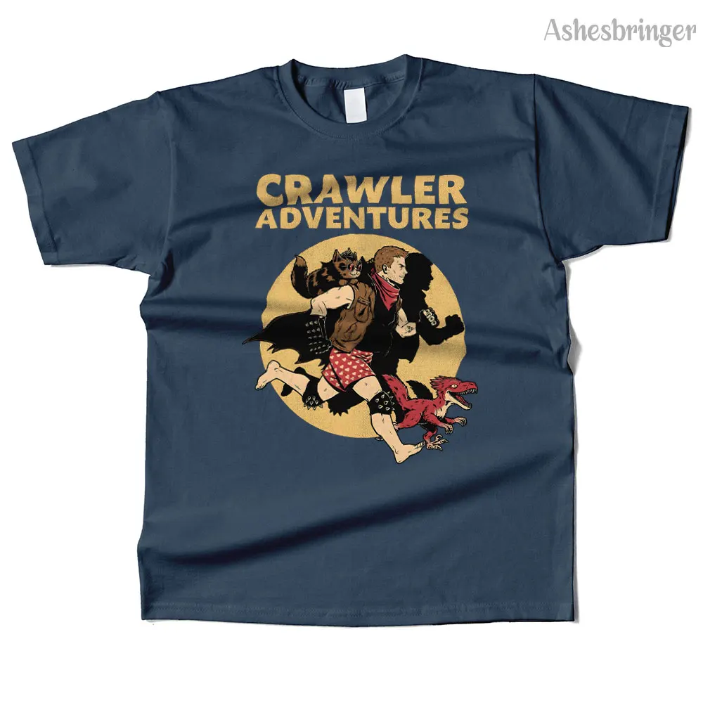 Mens Cotton Dungeon Crawler Graphic High Quality T Shirt Street Casual Style Tee for Men and Women