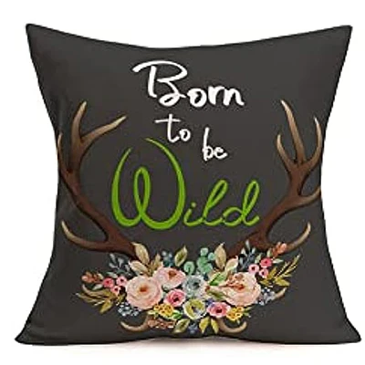 Black style inspirational quote throwing pillowcase linen throw pillowcase home sofa cushion cover 45x45 pillow case