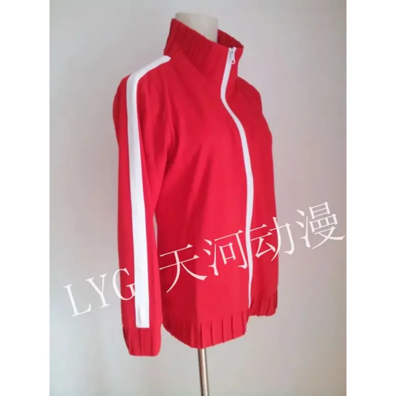 DY20 أنيمي MekakuCity الممثلين Kisaragi Shintaro لعب الأدوار تأثيري حلي للجنسين الأحمر سستة معطف المدرسة الثانوية ملابس خارجية معطف رياضي