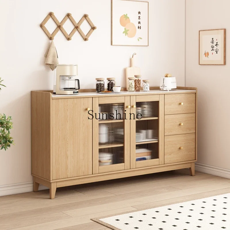 

Solid wood dining side against the wall Integrated locker Living room storage Kitchen Home storage