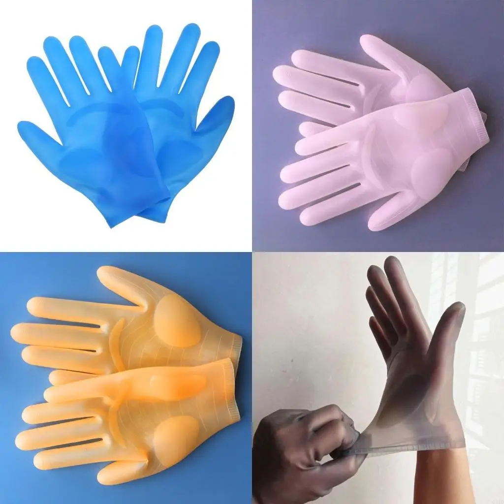 DIY Crafts Mittens Epoxy Resin Casting Tool Gloves Reusable Safe Silicone Gloves Handmade Jewelry Making Work Gloves