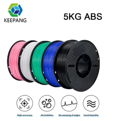 Filamento ABS da 5kg 1.75mm stampa 3D materiale plastico nessuna prestazione di abrasione a bolle 1KG 2.2LBS bobina colore della miscela per stampanti 3D