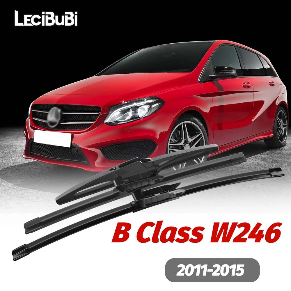 

1set Front & Rear Windshield Wiper Blades Windscreen Wipers For Mercedes Benz B Class W246 2011-2015 2012 2013 2014 Accessories