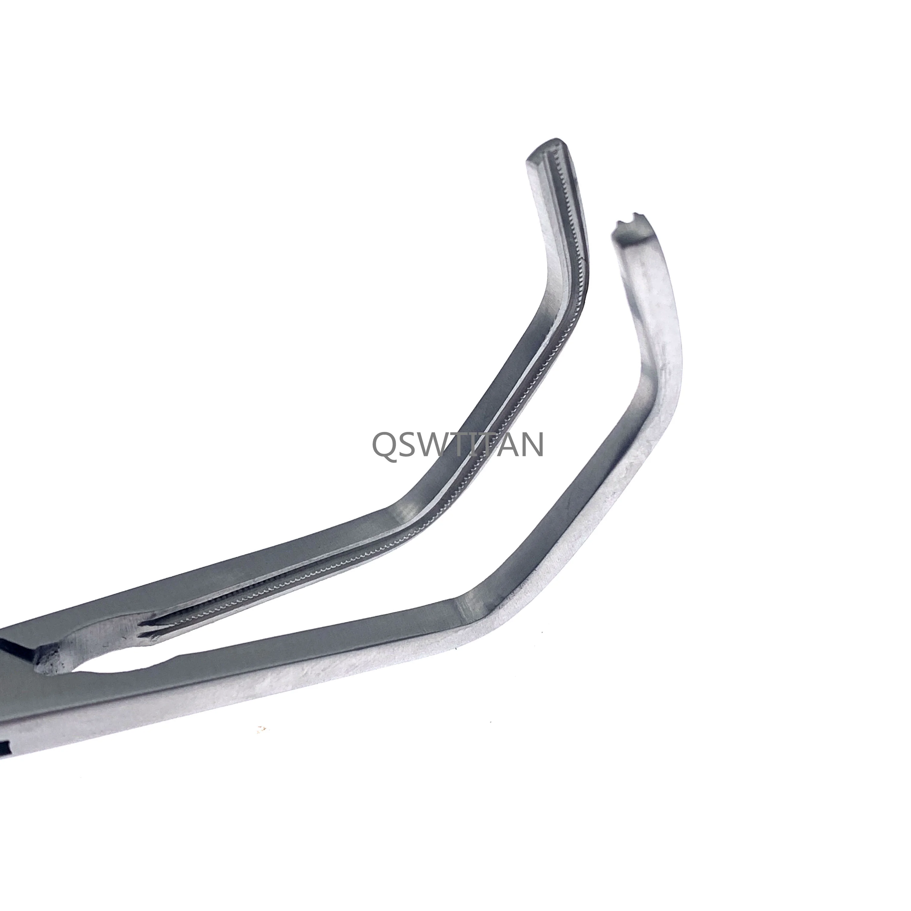 1pcs Atraumatic Jaw Aortic Exclusion Clamp Forceps Vascular Clamps Cardiovascular surgical instruments