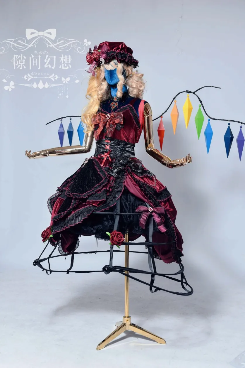 New Mooyiyi cos Flandre Scarlet Cosplay costume Halloween Christmas Role Playing Party Comic Dress New Project customized