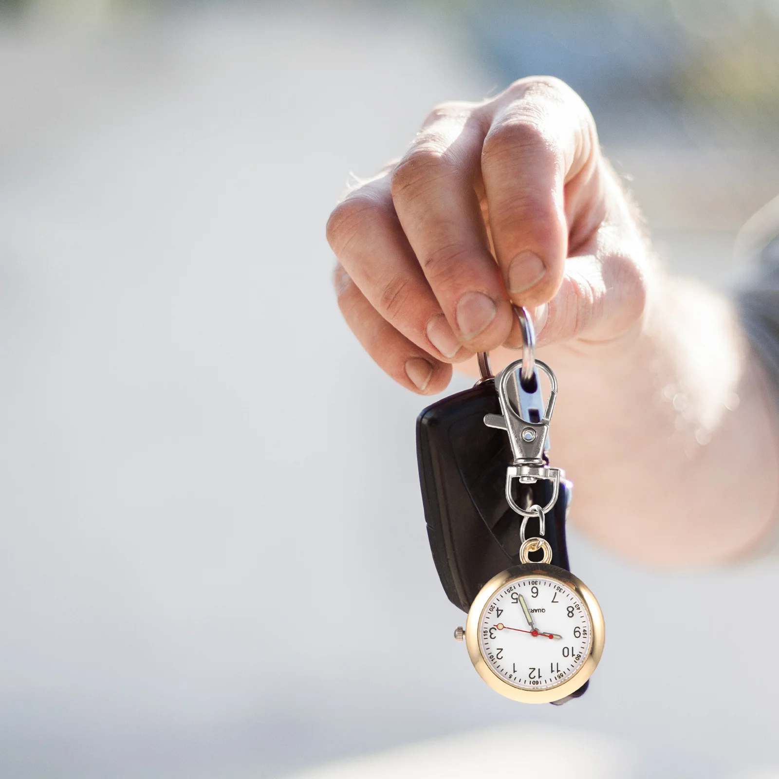 Kleurrijke hanger horloge sleutelhanger hangend uurwerk voor studenten verpleegkundigen reizen buiten zak chronograaf draagbaar cadeau
