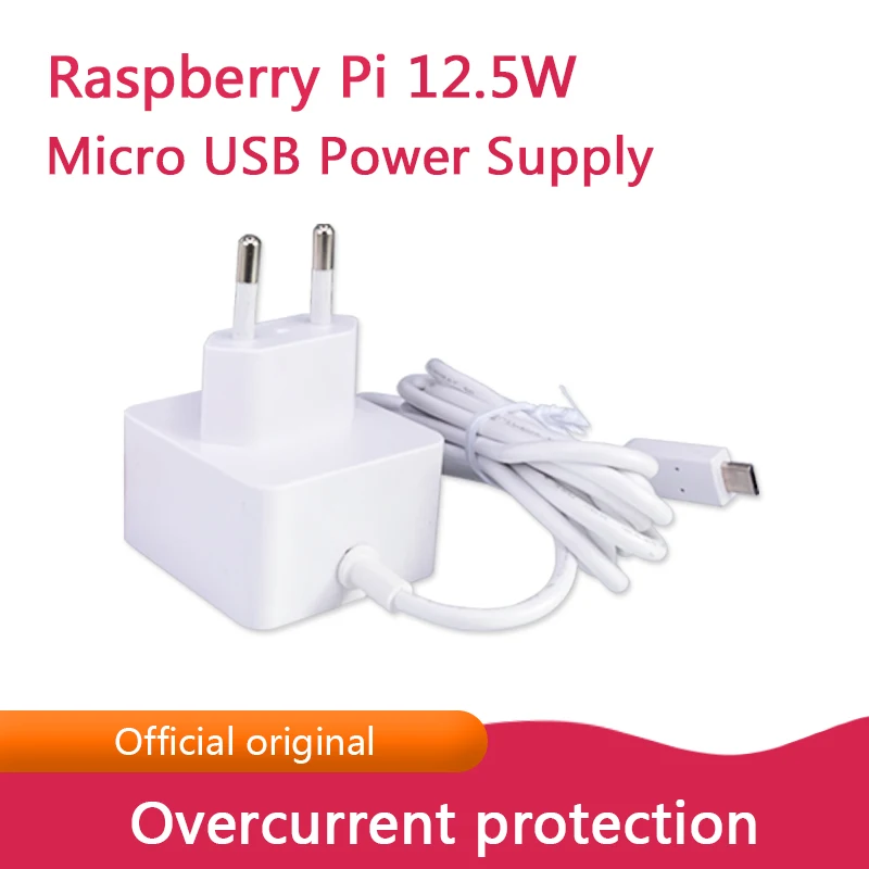 Original raspberry pi MICRO USB power plug 12.5W 5V2.5A mini USB power supply