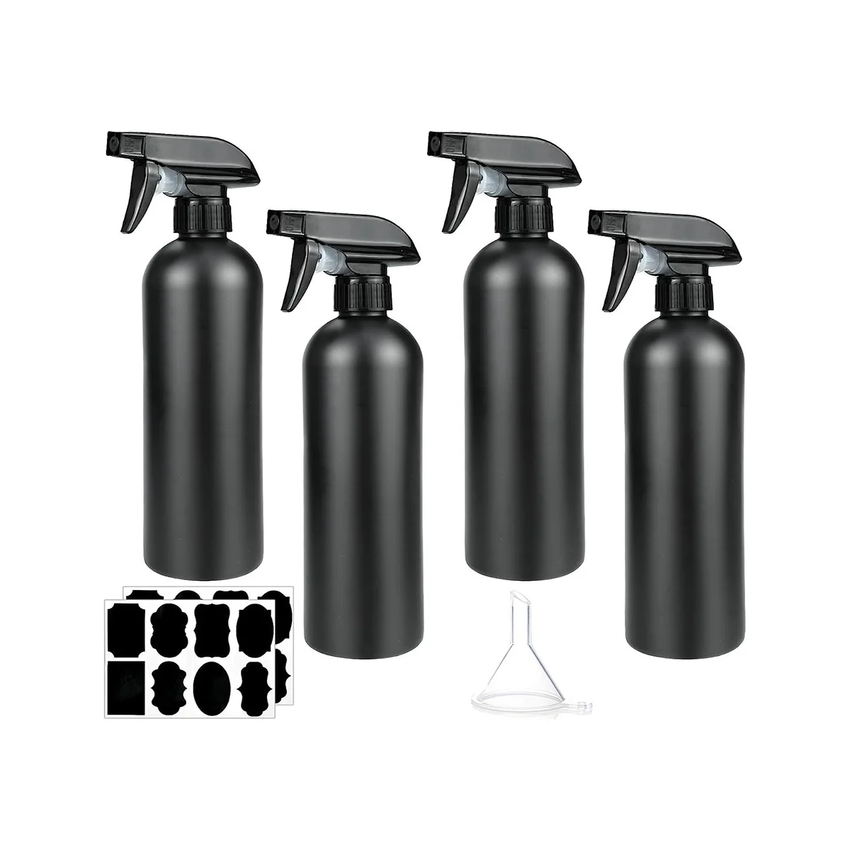 Paquete de 4 botellas de Spray de plástico, 500 Ml, botellas de Spray de peluquería, botella de Spray de plantas para cabello, limpieza