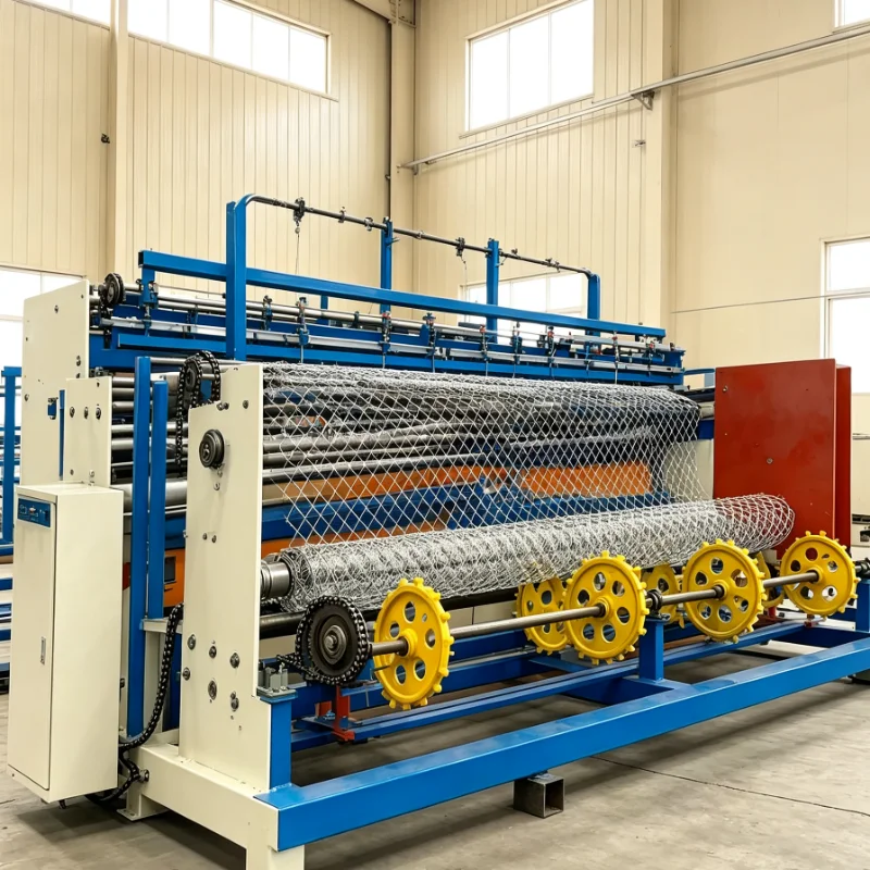 Customized Chain Link Fence Machine Automated Wire Netting Production Line For High Volume Chain Link Orders