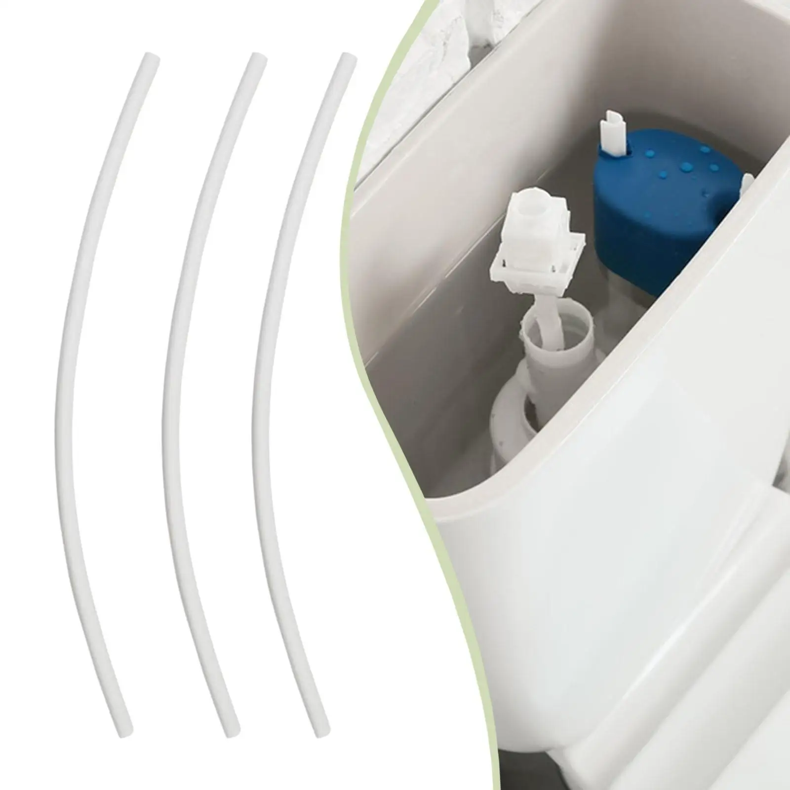 Universal Refill Hose Tube Kit Rubber Toilet Pipe Replacement Easy Install for Standard Fill Valve Bathroom