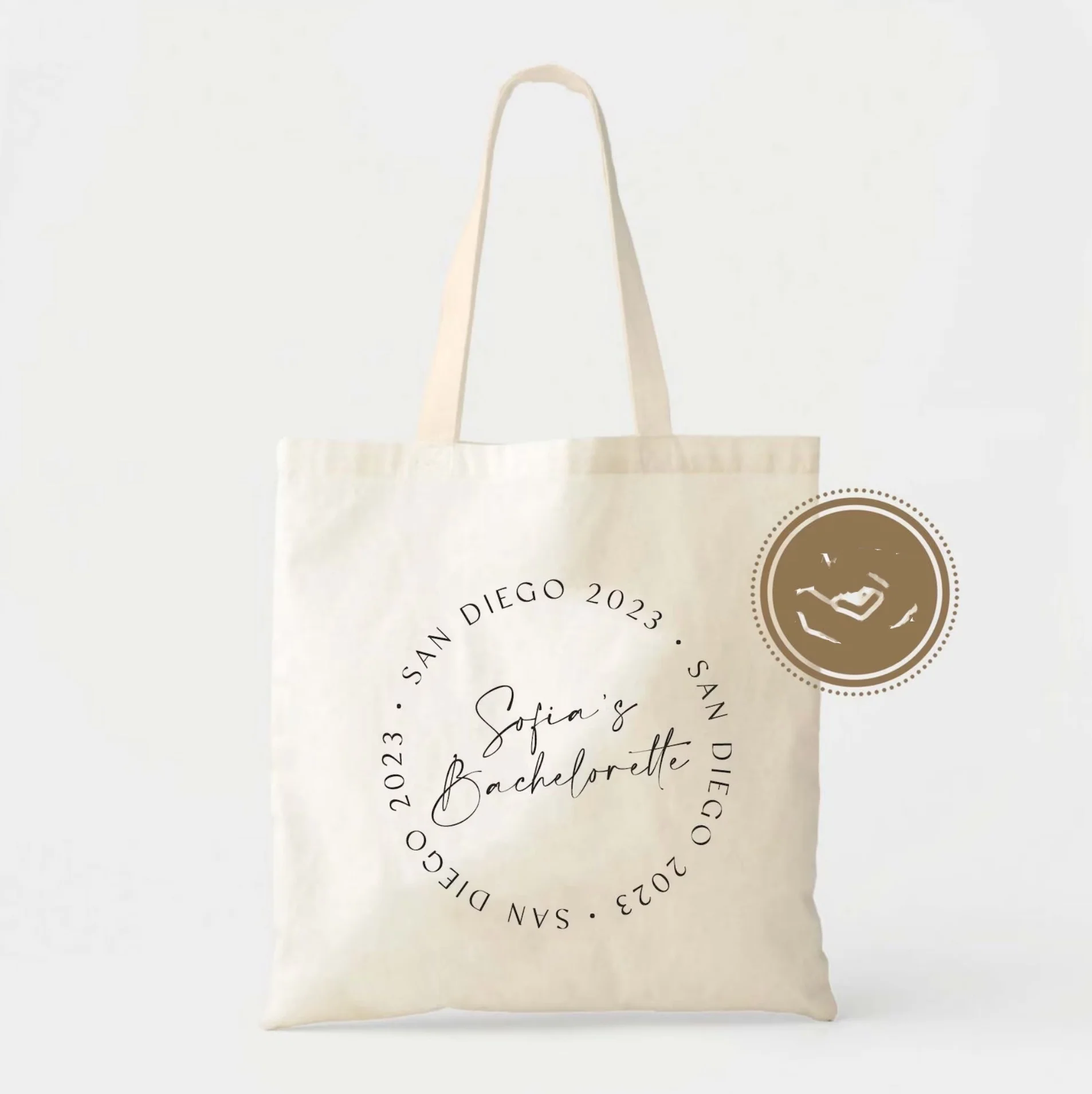 Minimal Location Tote - Bachelorette Welcome Bag - Custom Wedding Tote - Location Tote Bags - Destination Wedding Tote - Bachelo