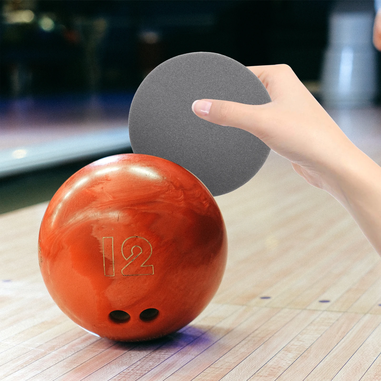 

6pcs Bowling Ball S Pad 300 400# Polishing Cleaner Multi use Professional Cleaning Supplies Gaming Entertainment
