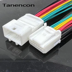 1 Set 16 Pin 0.7 Male Female Automotive Audio Navigation Rearview Wire Connectors Plug for Nissan Toyota Kia 1473410-1 1318386-1