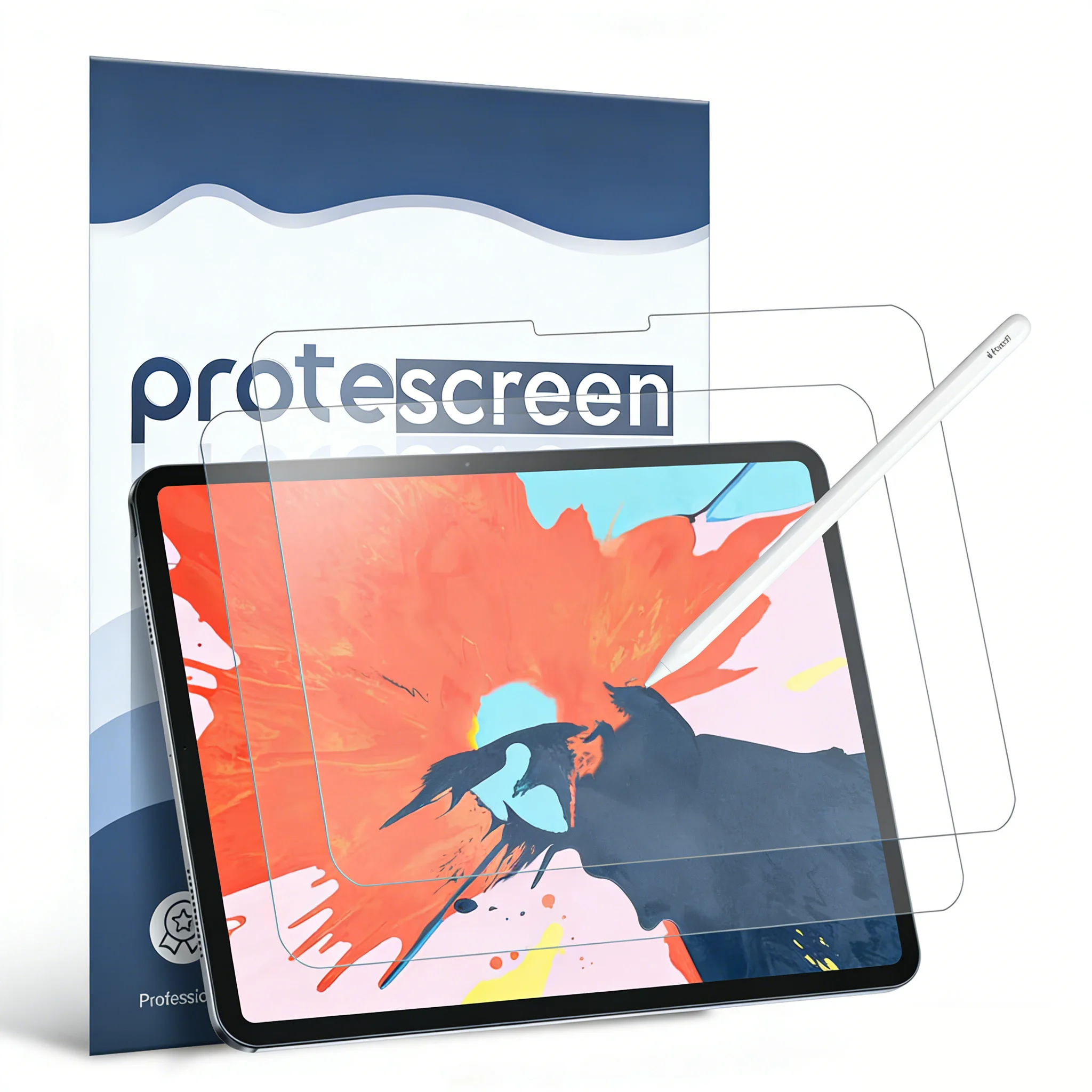 

Защитная пленка Protescreen Paper-Feel (2 шт.) для iPad Air 13" M2/M3 | Матовый, антибликовый, с защитой от синего света, для письма, похожий на бумагу