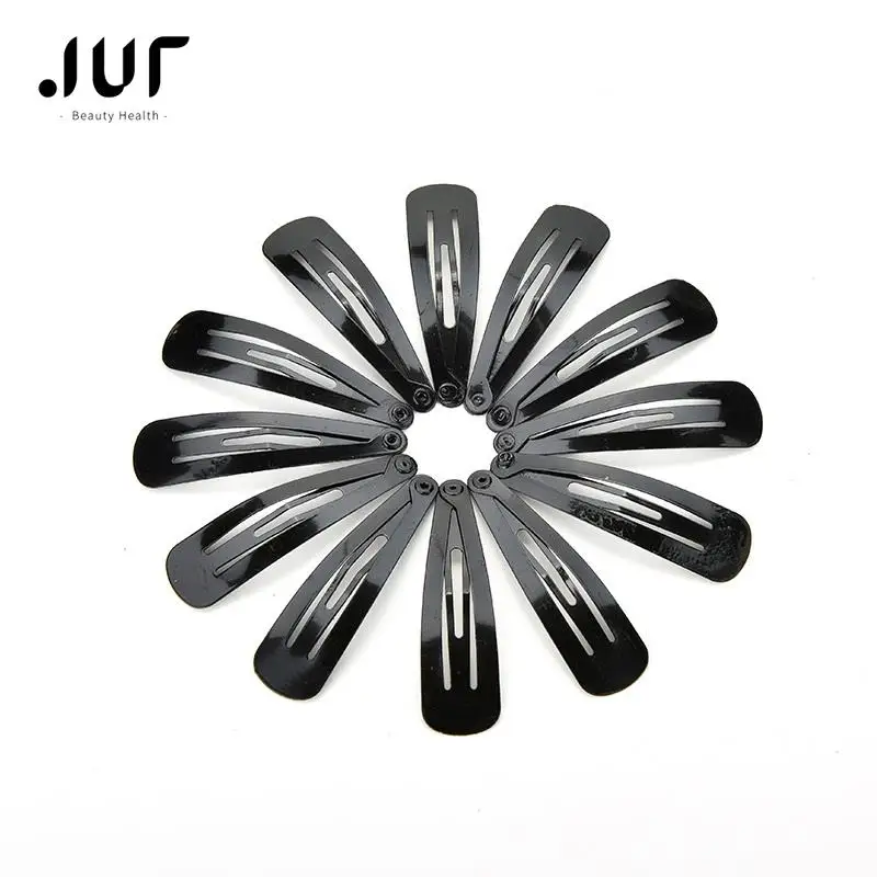 10/60/100 Pcs/lot Baby Hair Snap Clips accessories for women Black hairgrips Barrettes Head hairpins Jewelry Wholesale