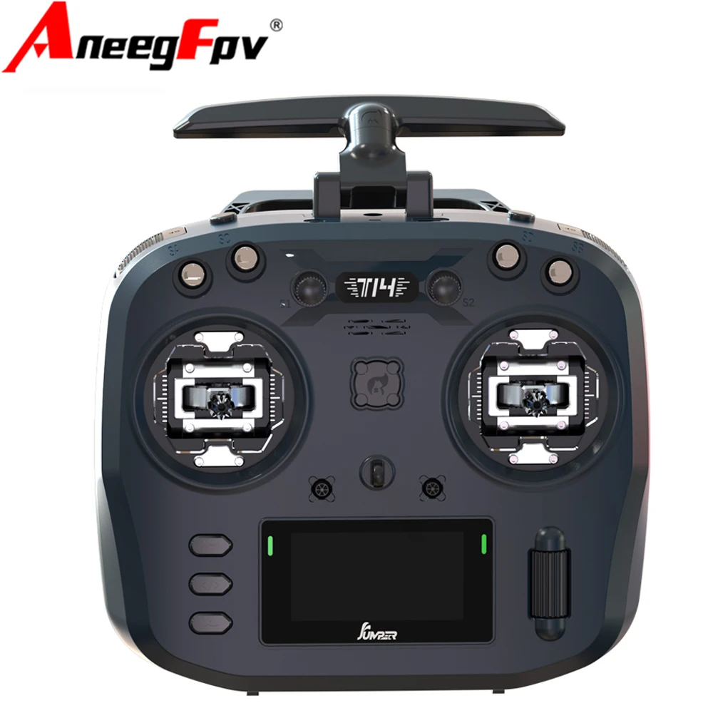 Jumper T14ELRS RC Transmitter, Open Source Control ELRS Hall Gimbals 2.42, 1W High Power 2.4GHz/915MHz, for FPV Racing & Drones