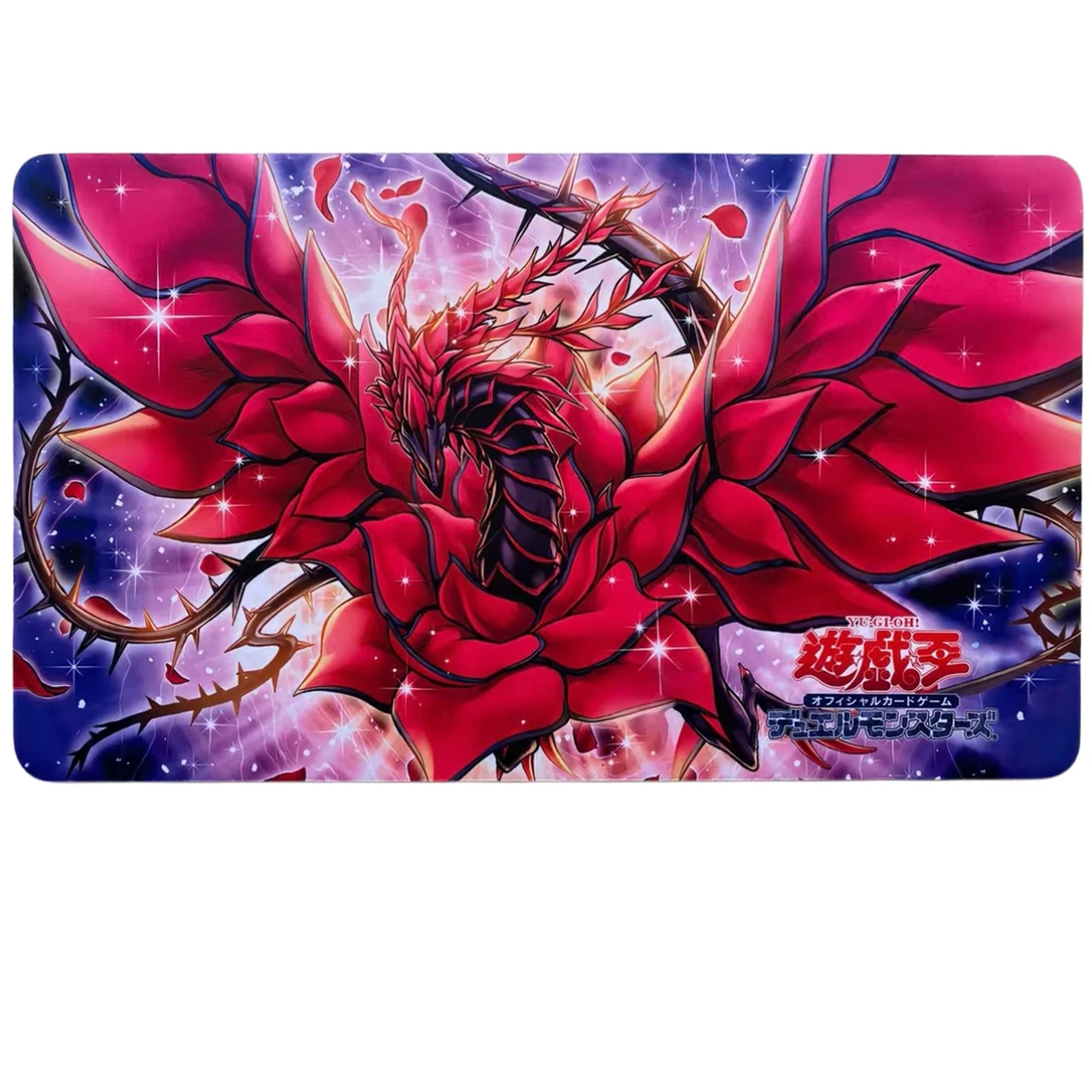 600x350mm Yu-Gi-Oh! Akiza Izinski Black Rose Dragon Trading Card Playmat 2mmNoSeamEdge Card Grid Rubber Board Game Card Mat Toy