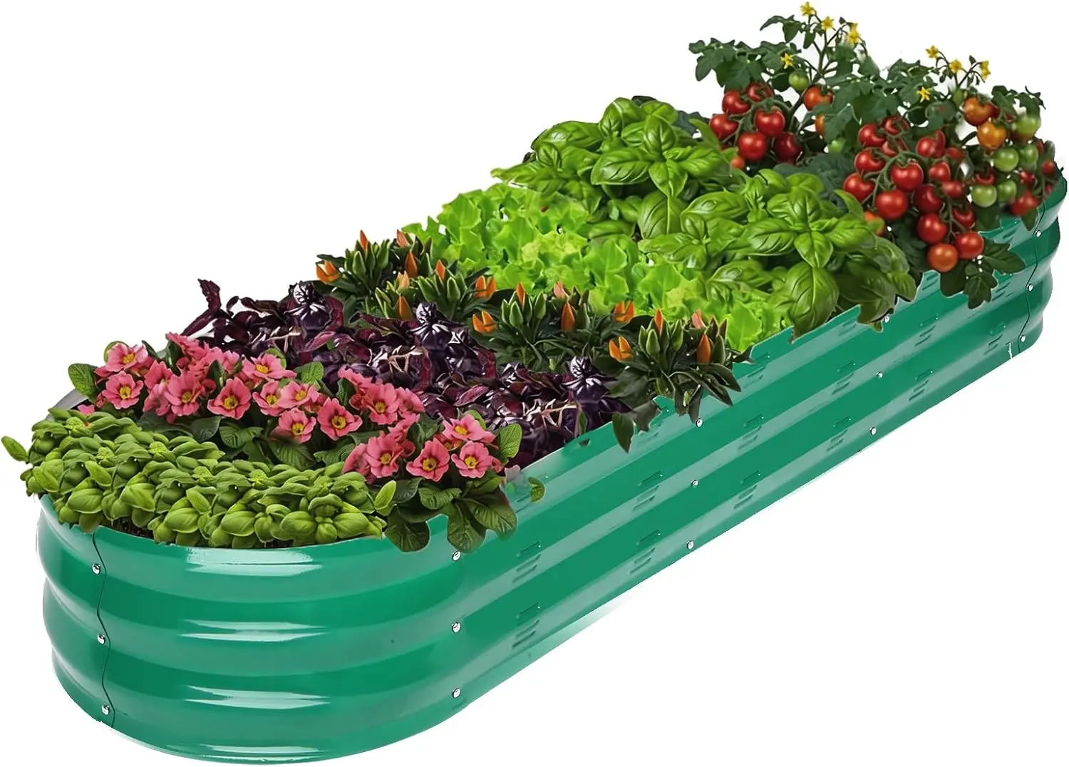 

Набор для приподнятой грядки: оцинкованные металлические ящики-клумбы для овощей и цветов, разработанные для легкого самостоятельного изготовления и чистки, не деформируются.