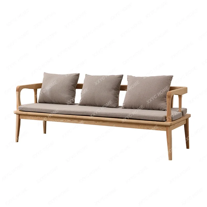 

Nordic Solid Wood Single Double Three-Seat Ash Wood Four Five Six Imperial Concubine Corner