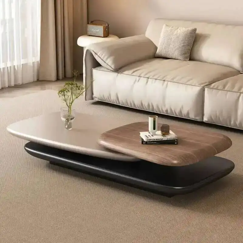 

Side Living Luxury Table Minimalist Coffee Room Table Pliante Household Rotating Antique Style Muebles De Sala Furniture Home