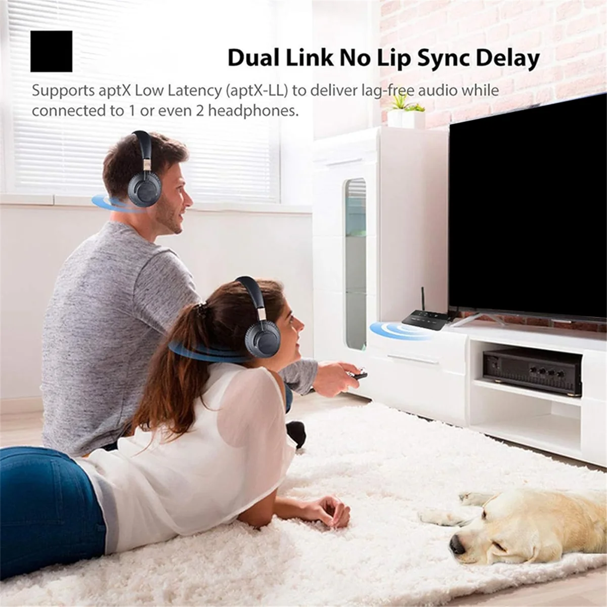 POP-lBluetooth 5.2 เครื่องส่งสัญญาณ,2-in-1 ไร้สาย 200Ft Long Range Audio Adapter พร้อมชิป CSR สําหรับลําโพง