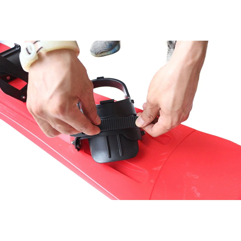 공장 직판 어린이 스키 스노보드 야외 플라스틱 스노보드 썰매 초보자용 바인딩 포함 어린이 스키 스노보드