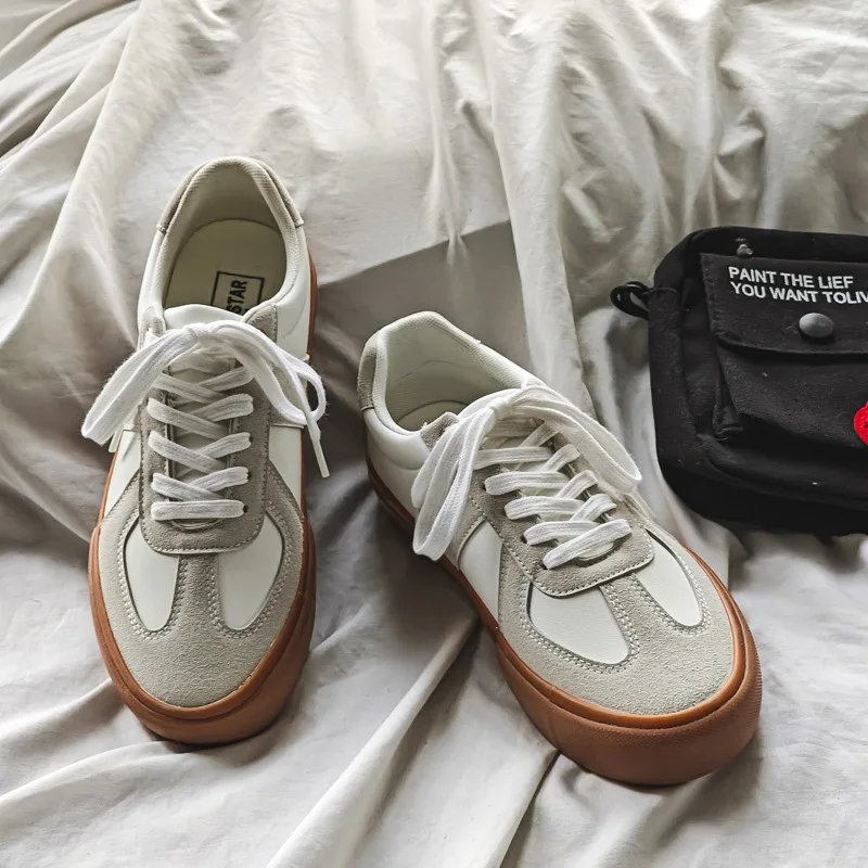 Men's Casual Shoes Vintage Army Trainer Training Shoes Man Sports Shoes Lace-up Unisex Sneakers Male Skateboard Shoes Women New