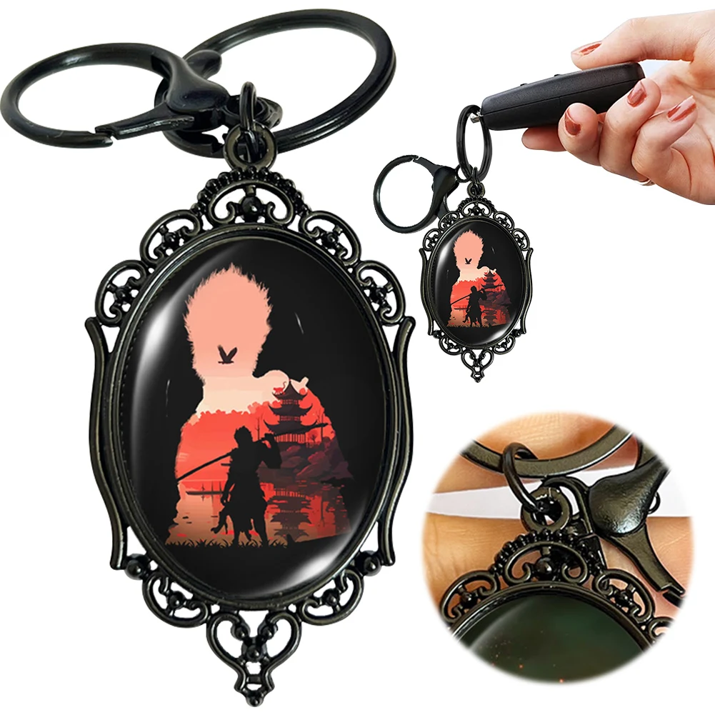 Black Myth WuKong Keychain Metal Sun Wukong Pendant Monkey King Keychain Game Wukong Keyring Collection Gifts