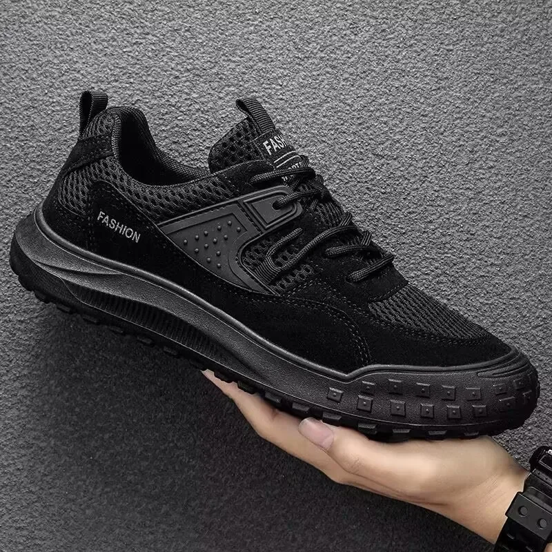 

Shoes for Men 2024 New Fashion Casual Shoes Breathable and Comfortable Sports Outdoor Hiking Wearresistant Men's Walking Shoes