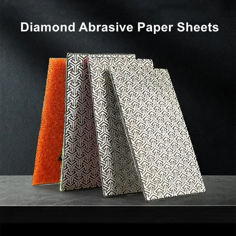 Diamantbeschichtetes Schleifpapier, Diamantschleifpapier zum Polieren und Schleifen von Stein, Glas, Keramik, Diamantwerkzeug – Detail 1