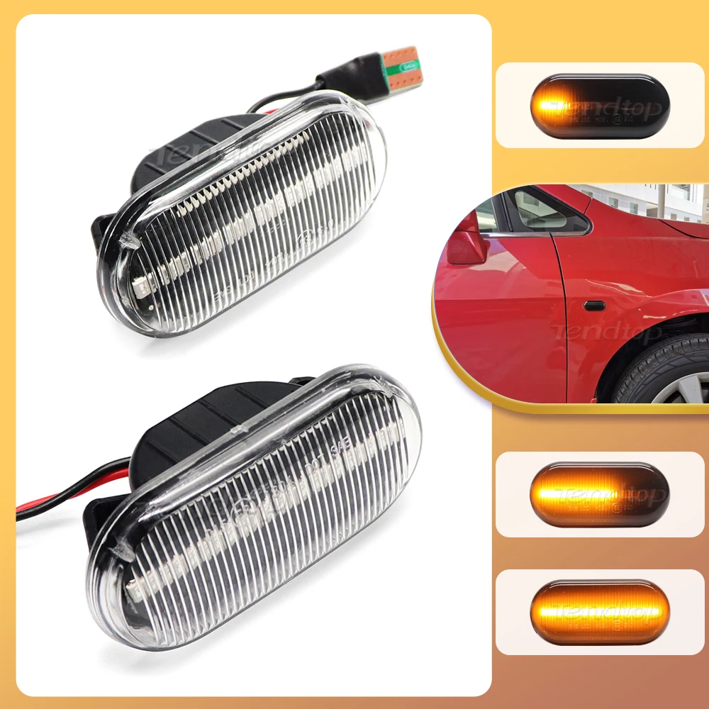 Car Side Marker Light Dynamic LED Turn Signal Light For Nissan Tiida C11 Note E11 NE11 Micra K12 NP300 Navara D40 Qashqai J10