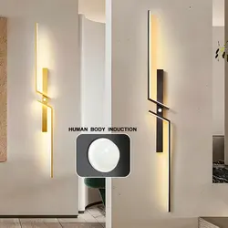 PIR Motion Human Body Sensor LED Wall Lights for Corridor Aisle Interior Induction LED Wall Lamps Wall Lighting Sconce AC85-265V