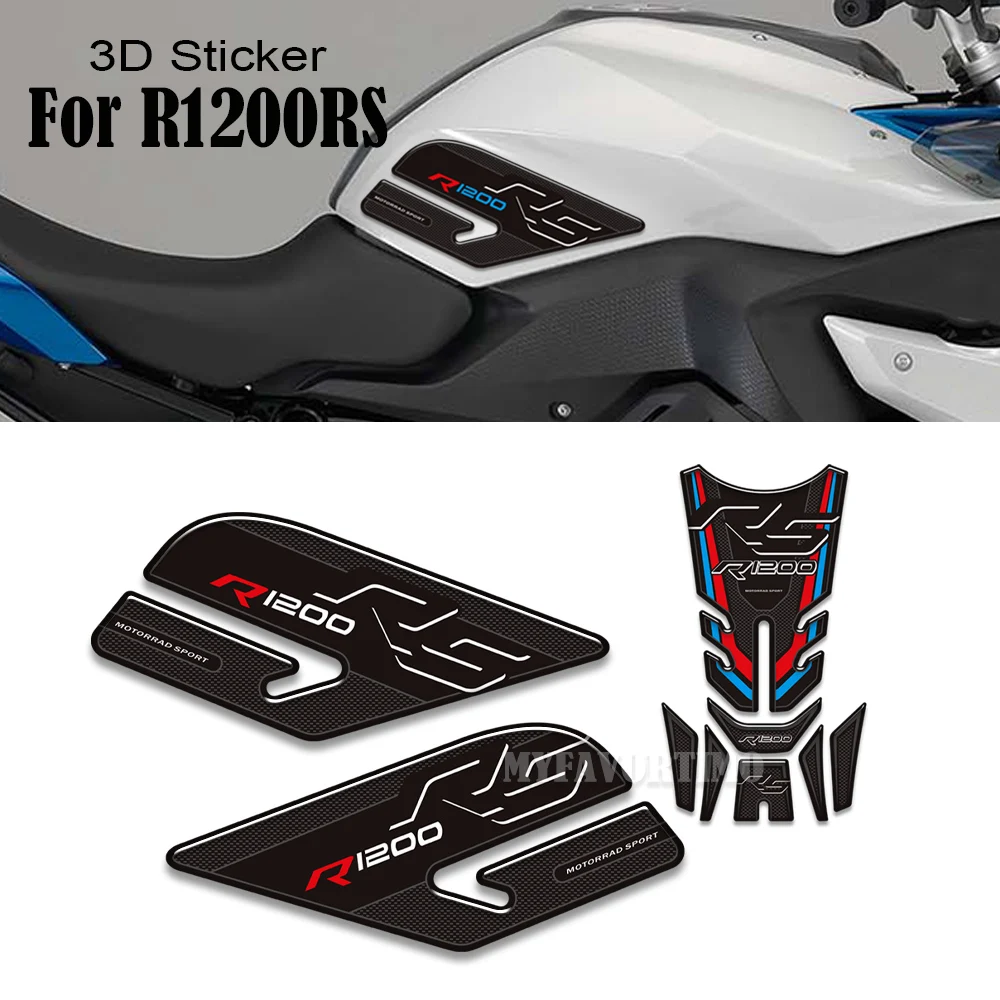 

For BMW R1200RS R 1200 RS R1200 Motorcycle Fuel Oil Tank Pad Protector Sticker Fish Bone Decals Kit