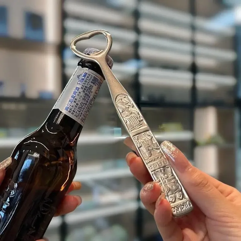 Stainless steel beer bottle opener, creative and personalized ins bottle opener, cap opener, bar tool