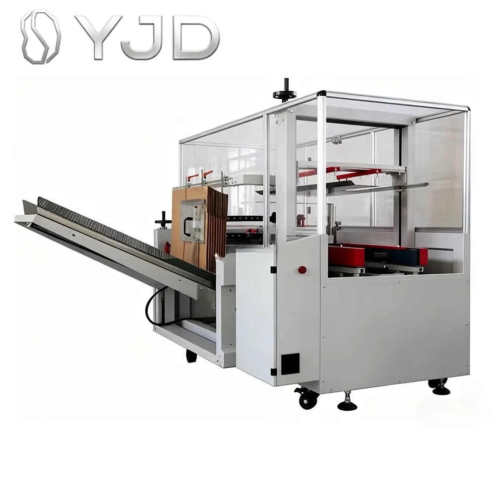 Automatic Box Folding and Taping Sealing Machine Open Carton Box Case Forming Machine Cartoon Box Case Erector