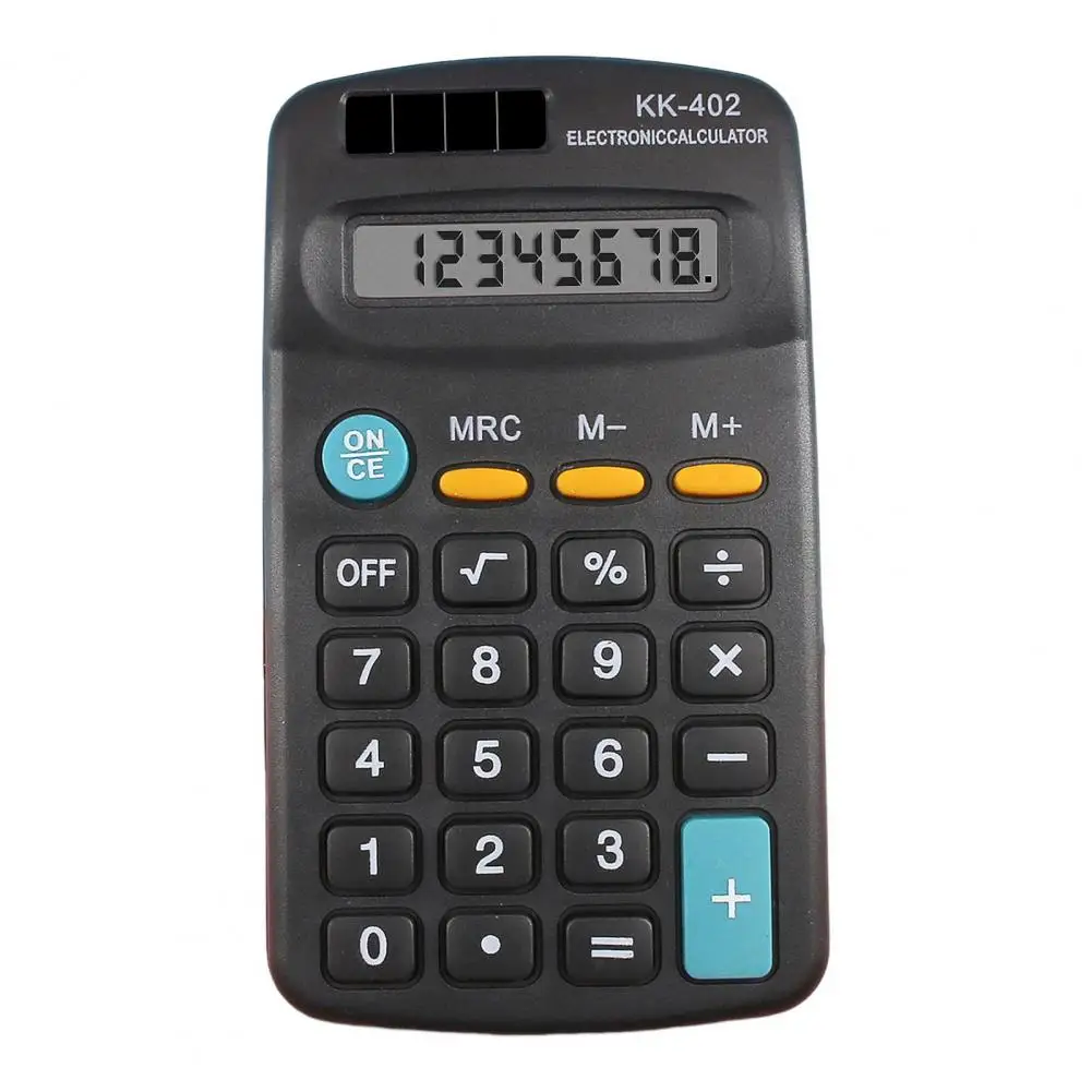 Pocket Calculator Fast Response Accounting Tool LED Large Screen Big Button Business 8-Digit Mini Calculator for Office