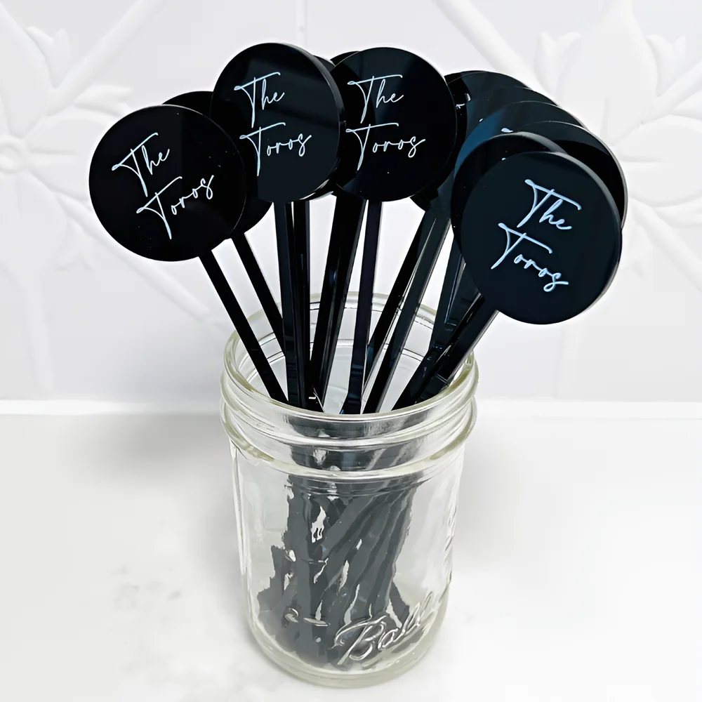 10pcs Personalized Wedding Drink Stirrers, Custom Acrylic Drink Stirrers, Cocktail Drink Stirrers, Custom Drink Stirrers Wedding