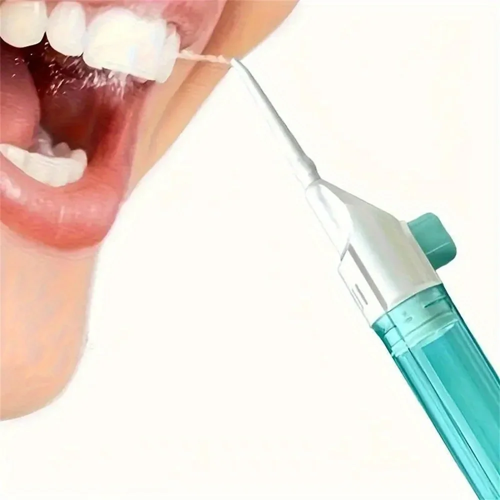 Portable Manual High Pressure Oral Irrigator Water Flosser Deep Clean Teeth Gum Care Water Toothpick Oral Hygiene Cleaning Tool