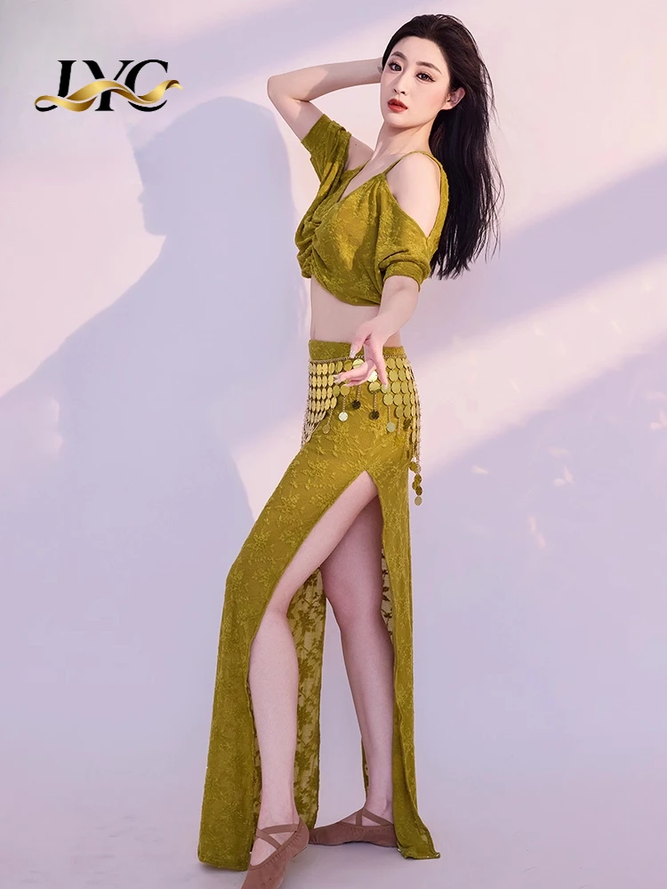 مجموعة فستان طويل للتدريب على الرقص الشرقي لربيع وصيف 2025 للعرض الشرقي ذو مظهر مثير #4