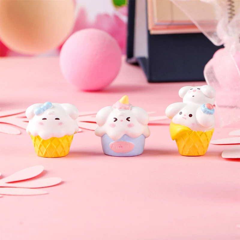 Micro Landscape Miniature Figurines Dessert Dog Animal Resin Ornament DIY Accessories Home Decoration