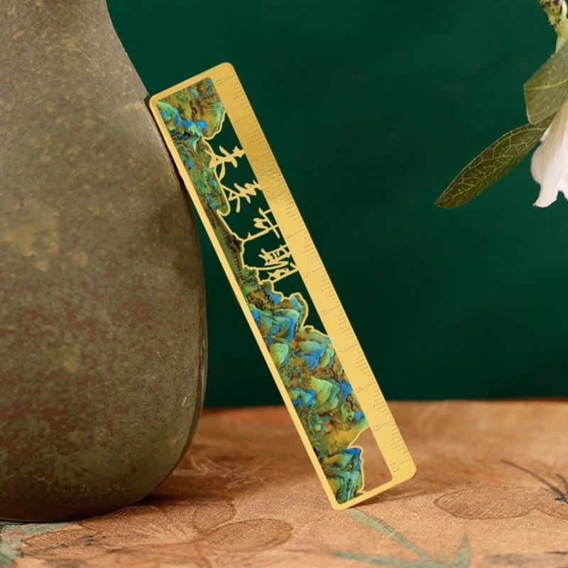 6 PCS Metal Stowmmarks Hollow Out Book Page Marker Reading Lundmarks D2RC