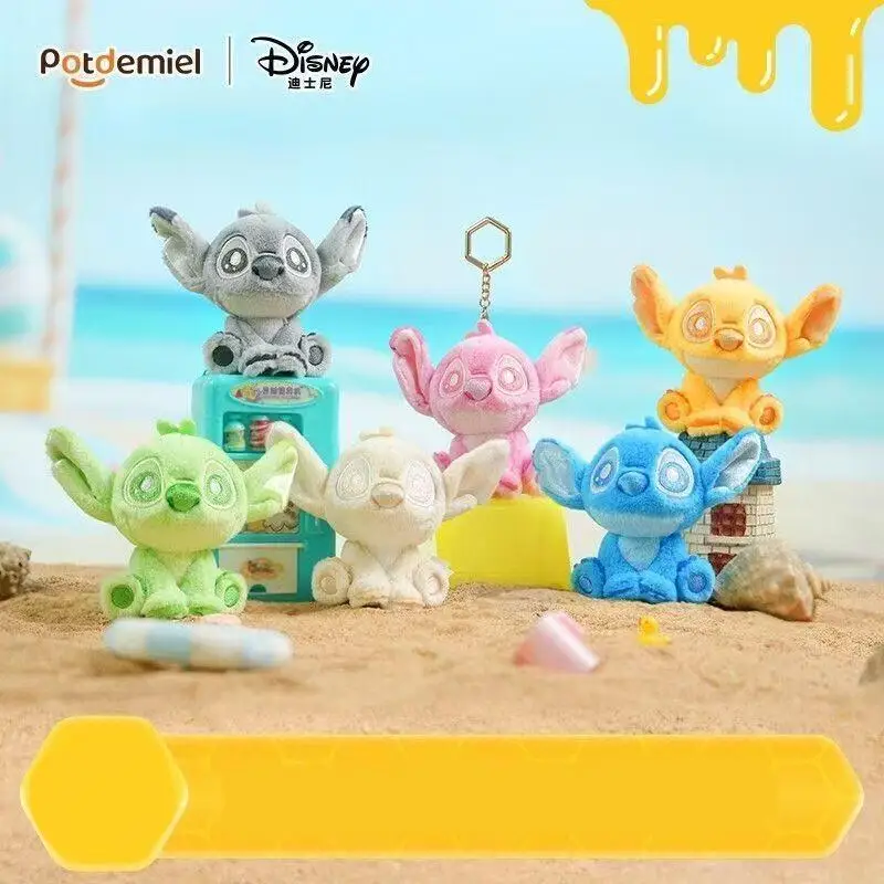 10 cm Disney Color Bubble Series Lilo & Stitch zachte pluche vulling pop sleutelhanger rugzak hangende ornamenten jongen meisje Festival cadeau