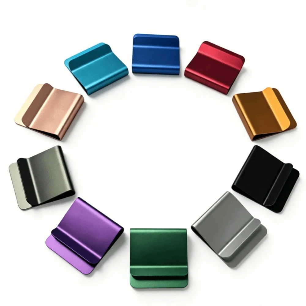 Corrosion Resistant Aluminum Alloy Golf Hat Clip Lightweight Multi Color Cap Brim Clip Solid Spring Clip Metal Cap Clip Daily