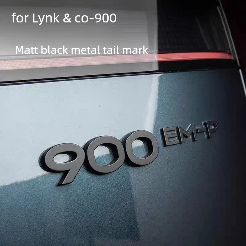 Applicable for Lynk&Co 900 08 07 Z10 Black Knight Metal Blackened Car Logo Rear Logo Text Logo Car Modification Accessories