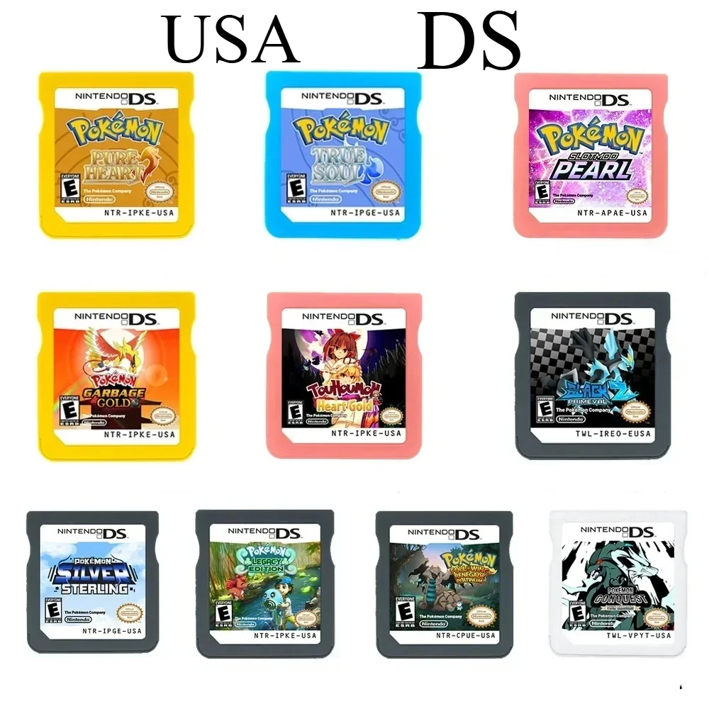 

Игровой картридж серии Pokemon NDS Pokemon Following Renegade Platinum, версия для США, английская игровая версия DS