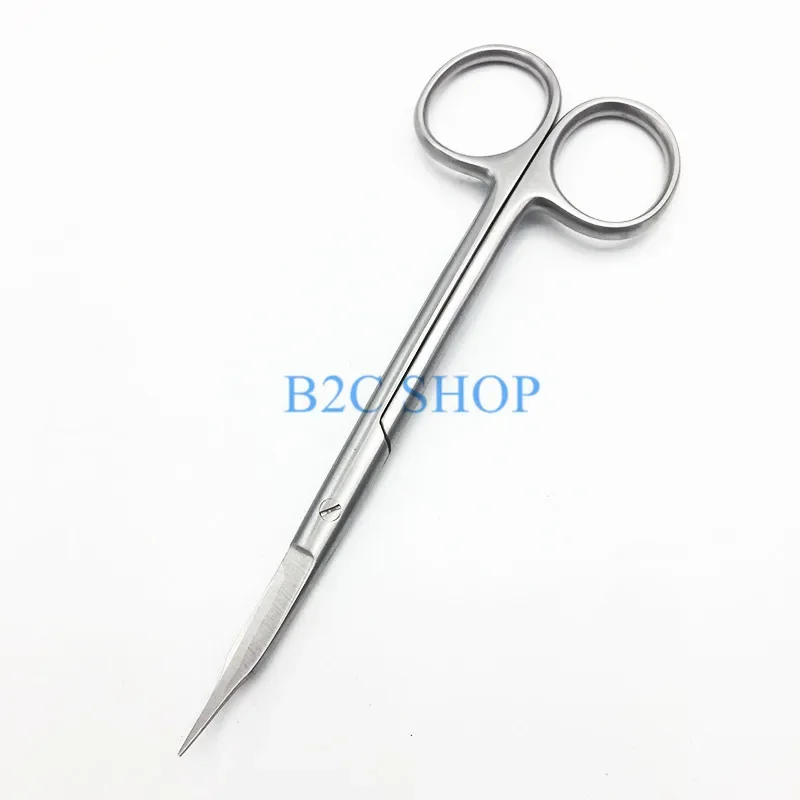 

stainless steel Septum scissors 13cm Nasal plastic surgery tool Curved scissors minutely serrate Tissue scissors