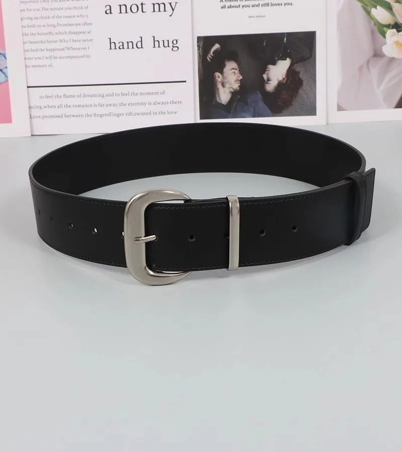 Corsetto da donna in vera pelle con fascia da smoking femminile, abito con cinturino, cintura larga J1691