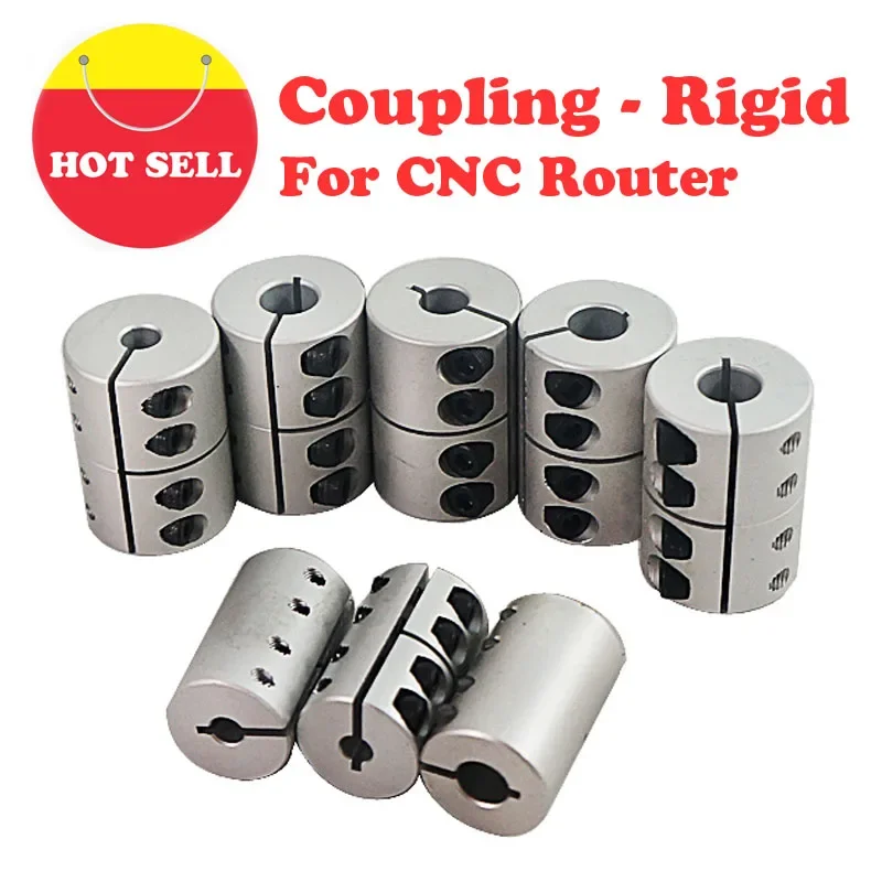 

Spider Rigid Shaft Coupler Connector Rigid Coupling L45XD32 L40 D25 6.35 8 10 12 14mm for Engraving Cutting Machine