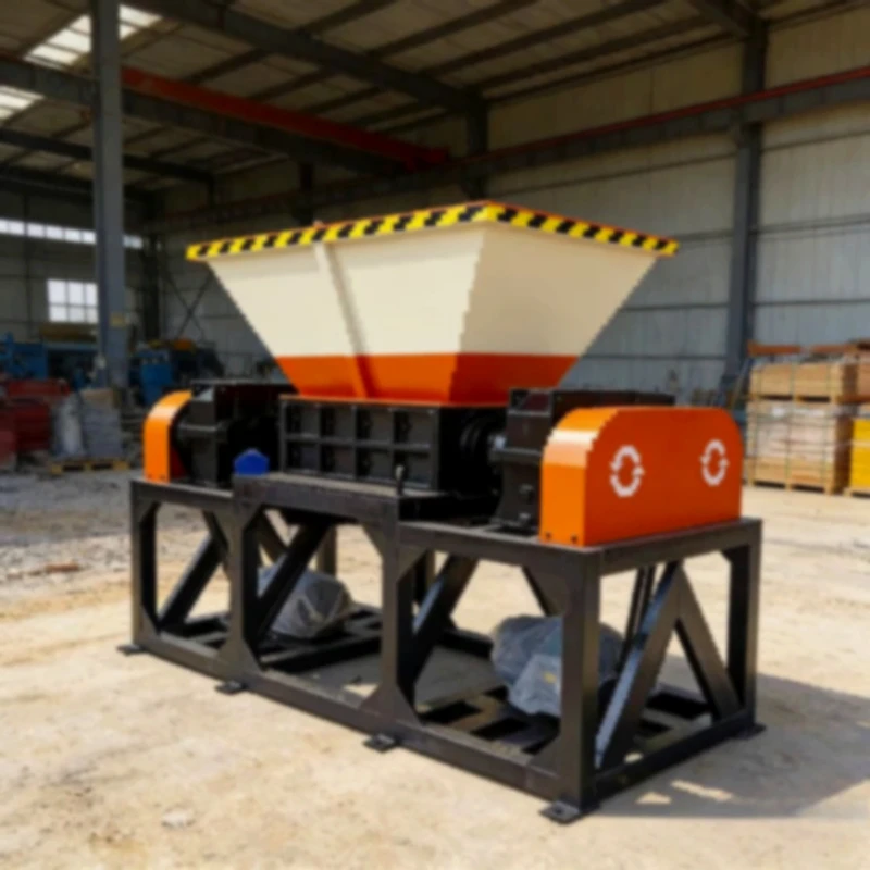 

Double Shaft Industrial Shredder High Torque Scrap Metal Crusher For Steel Scrap Light Iron Shredding Fragmentizer Feed Custom