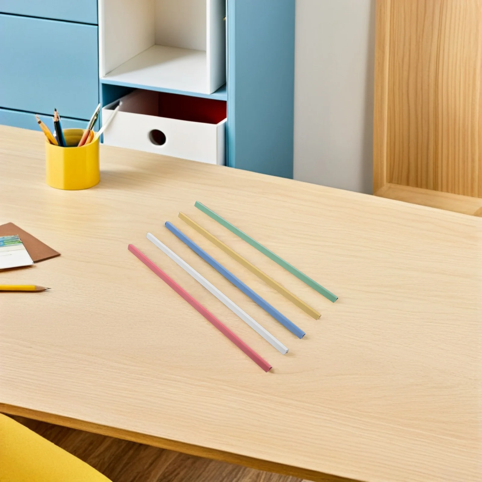 25 pezzi raccoglitori scorrevoli barre di rilegatura di carta per clip di documenti coperture di rapporti uso scolastico per ufficio clip di file morsetto scorrevole per documenti